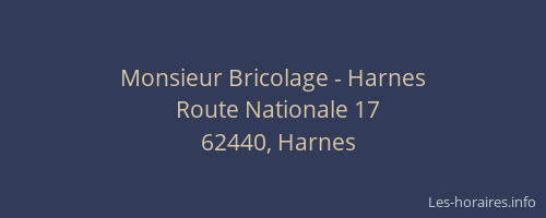 Monsieur Bricolage - Harnes