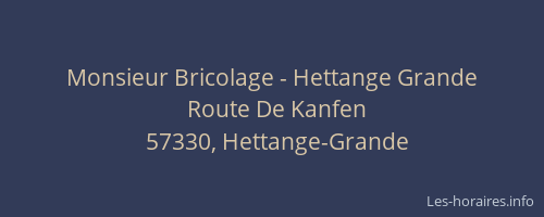 Monsieur Bricolage - Hettange Grande