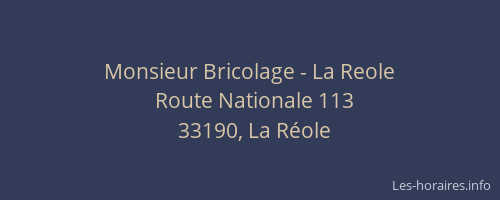 Monsieur Bricolage - La Reole
