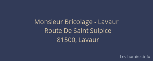 Monsieur Bricolage - Lavaur