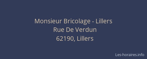 Monsieur Bricolage - Lillers