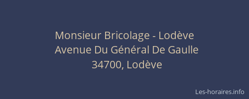 Monsieur Bricolage - Lodève