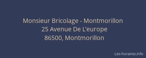 Monsieur Bricolage - Montmorillon