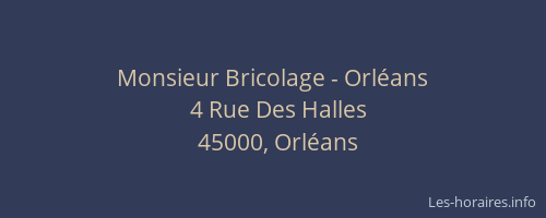Monsieur Bricolage - Orléans