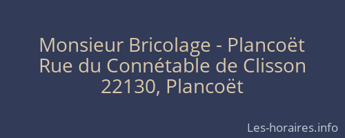 Monsieur Bricolage - Plancoët