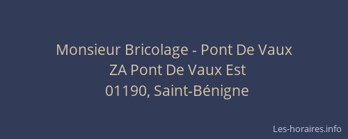Monsieur Bricolage - Pont De Vaux