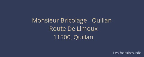 Monsieur Bricolage - Quillan
