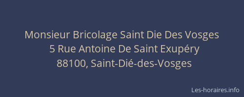 Monsieur Bricolage Saint Die Des Vosges