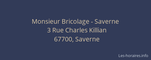 Monsieur Bricolage - Saverne