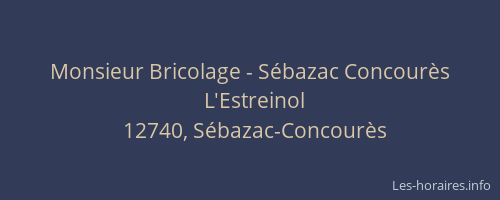 Monsieur Bricolage - S&eacute;bazac Concour&egrave;s