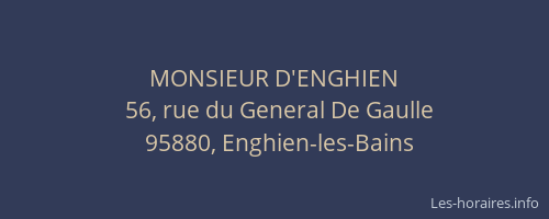 MONSIEUR D'ENGHIEN