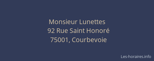 Monsieur Lunettes
