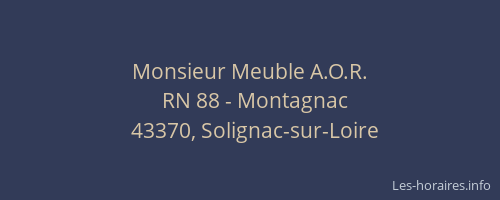 Monsieur Meuble A.O.R.