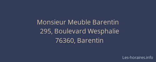 Monsieur Meuble Barentin