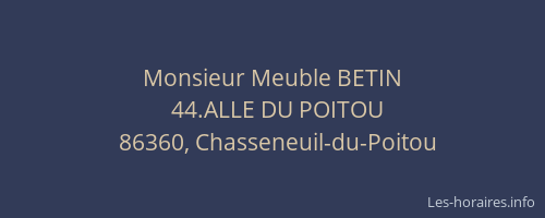 Monsieur Meuble BETIN