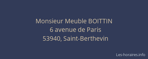 Monsieur Meuble BOITTIN