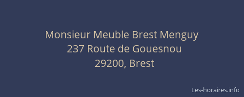 Monsieur Meuble Brest Menguy