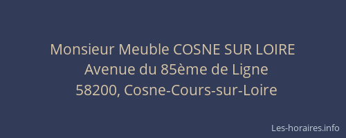 Monsieur Meuble COSNE SUR LOIRE