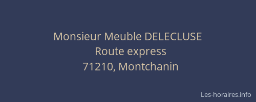 Monsieur Meuble DELECLUSE