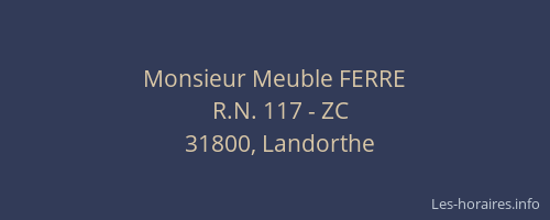 Monsieur Meuble FERRE