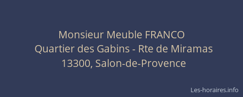 Monsieur Meuble FRANCO