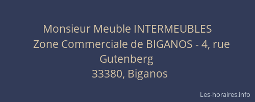 Monsieur Meuble INTERMEUBLES