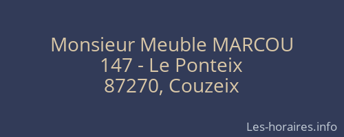 Monsieur Meuble MARCOU