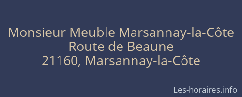 Monsieur Meuble Marsannay-la-Côte