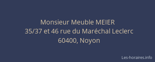 Monsieur Meuble MEIER