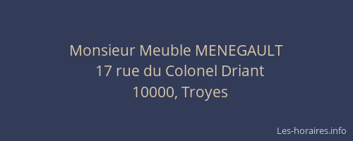 Monsieur Meuble MENEGAULT