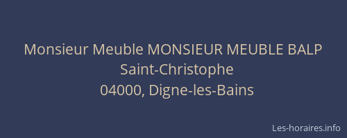 Monsieur Meuble MONSIEUR MEUBLE BALP