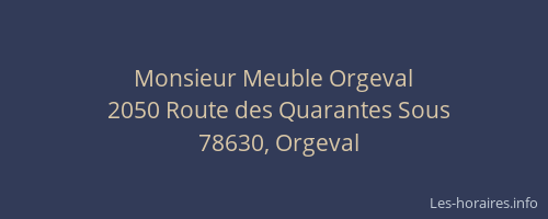 Monsieur Meuble Orgeval