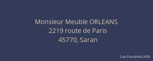 Monsieur Meuble ORLEANS