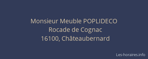 Monsieur Meuble POPLIDECO