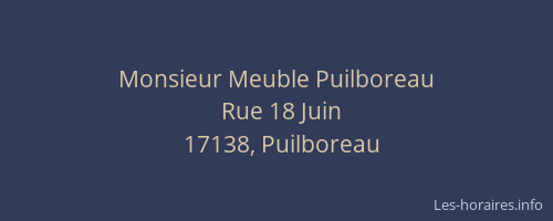 Monsieur Meuble Puilboreau