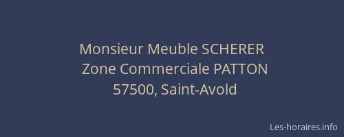 Monsieur Meuble SCHERER