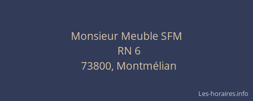 Monsieur Meuble SFM