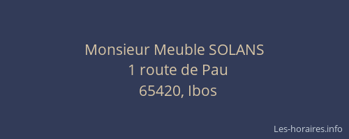 Monsieur Meuble SOLANS