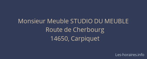 Monsieur Meuble STUDIO DU MEUBLE