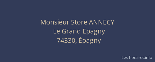 Monsieur Store ANNECY