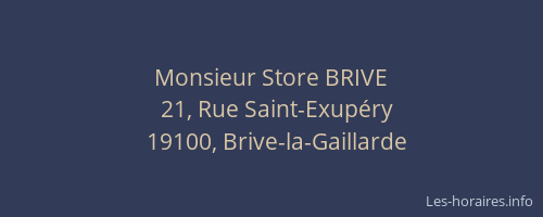 Monsieur Store BRIVE