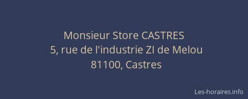 Monsieur Store CASTRES