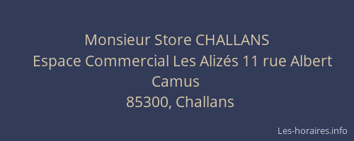 Monsieur Store CHALLANS