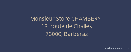 Monsieur Store CHAMBERY