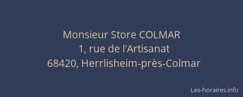 Monsieur Store COLMAR