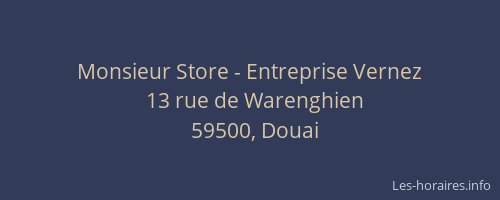 Monsieur Store - Entreprise Vernez
