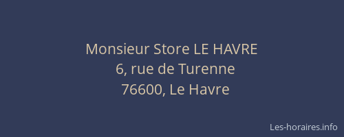 Monsieur Store LE HAVRE