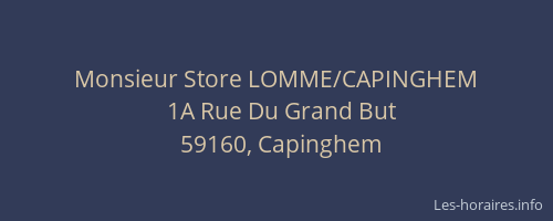 Monsieur Store LOMME/CAPINGHEM