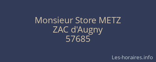 Monsieur Store METZ
