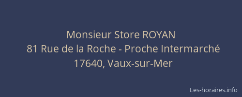 Monsieur Store ROYAN